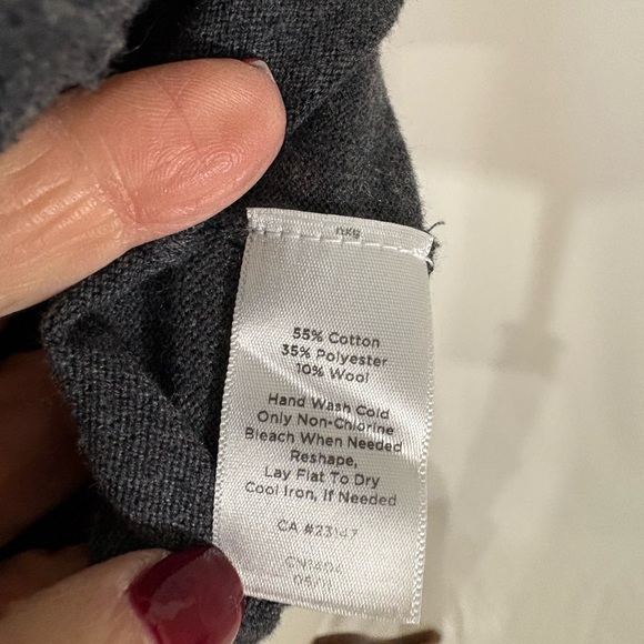 Talbots Charcoal Ruffled Cardigan - Picture 6 of 6